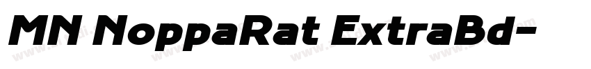 MN NoppaRat ExtraBd字体转换